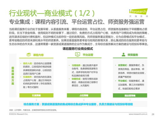 《洞察未來，賦能成長 艾瑞咨詢2023年全球課后服務行業報告深度解讀》